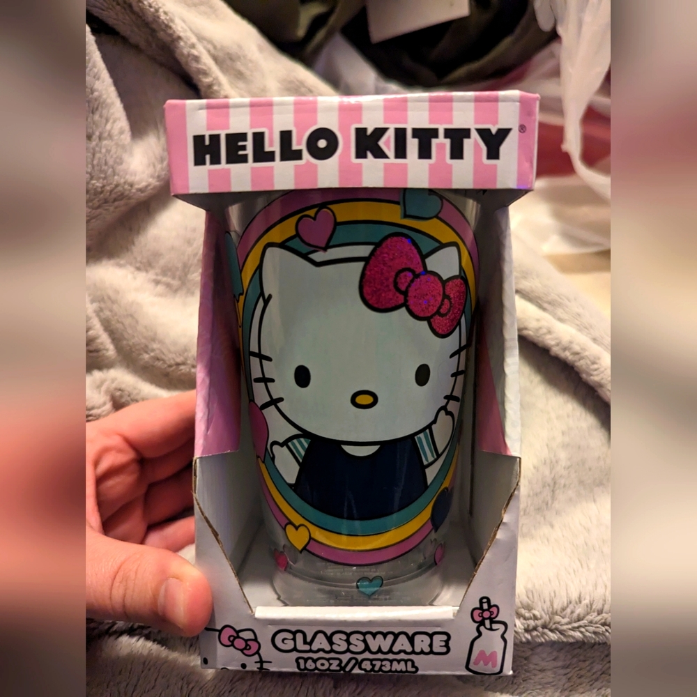 NIB Hello Kitty glass